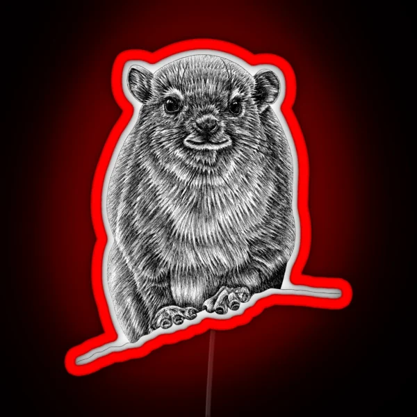 Baby Rock Hyrax RGB Neon Sign