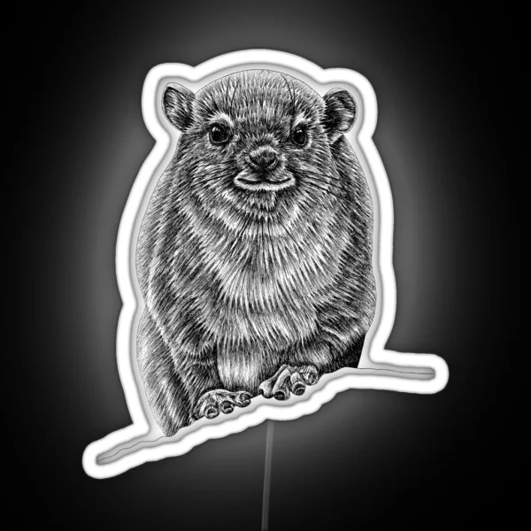 Baby Rock Hyrax RGB Neon Sign