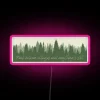 Vibrant RGB LED light art decoration for rural village ambiance.