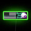 Neon Taco Bell-inspired BLM design bumper led with RGB glow