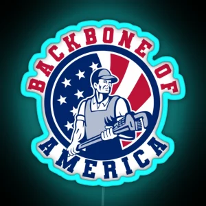 Backbone Of America RGB Neon Sign