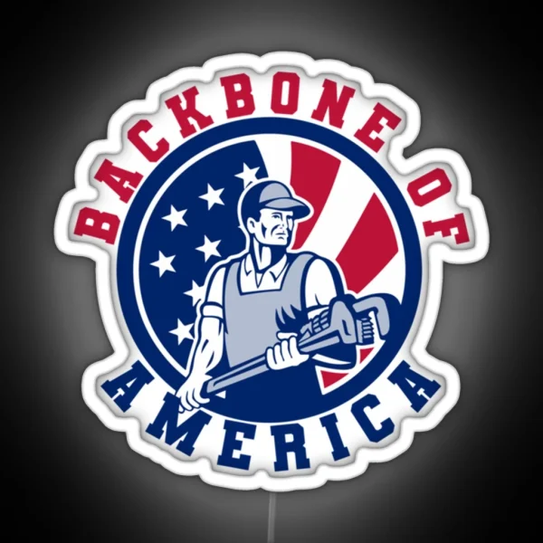 Backbone Of America RGB Neon Sign