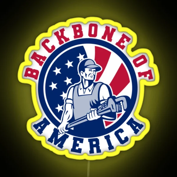 Backbone Of America RGB Neon Sign