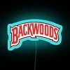 Welcome to the wilderness with vibrant backwoods rustic neon lighting