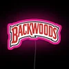 Rustic backwoods style RGB neon LED illuminated signs with unique design