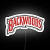 Vintage backwoods style neon sign with customizable colorful rgb lighting