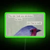 RGB Neon Sign, Funny Humorous Home Decor for Bad at Math Meme Fans
