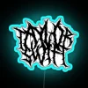 Vibrant 'Bad Reputation' RGB Neon Wall Sign with Edgy Design