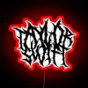 Embracing Your Dark Side with Bold Neon Lettering Design