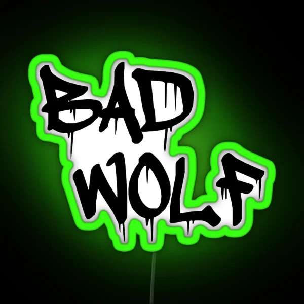 Bad Wolf RGB Neon Sign