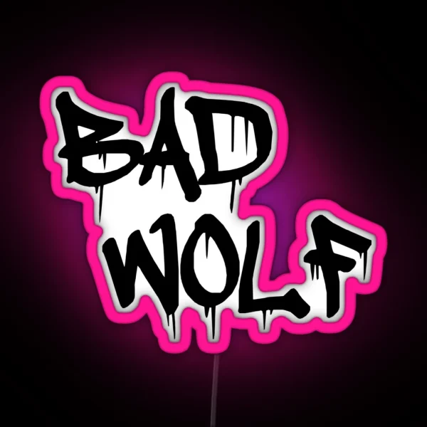 Bad Wolf RGB Neon Sign