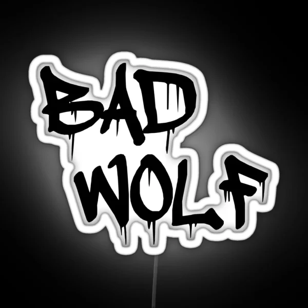 Bad Wolf RGB Neon Sign