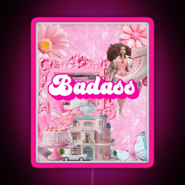 Badass Barbiecore RGB Neon Sign