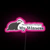 RGB Neon Sign Badger The Witness Color Changing Art Display