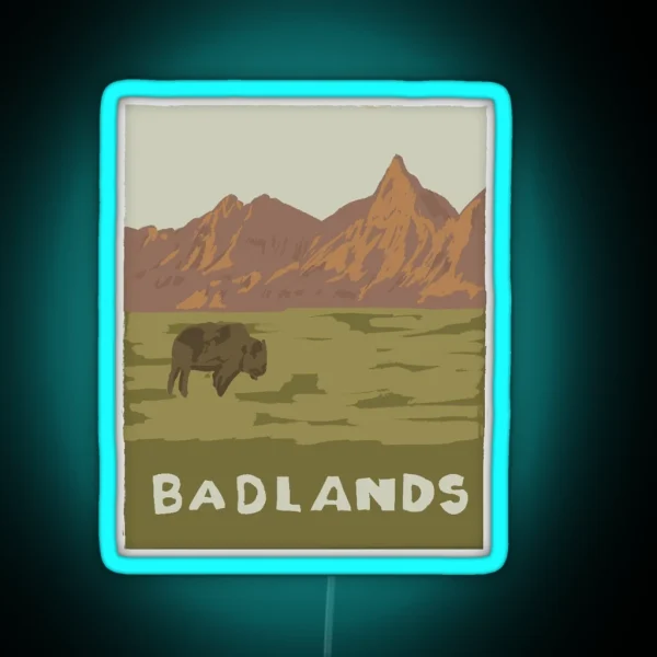 Badlands RGB Neon Sign