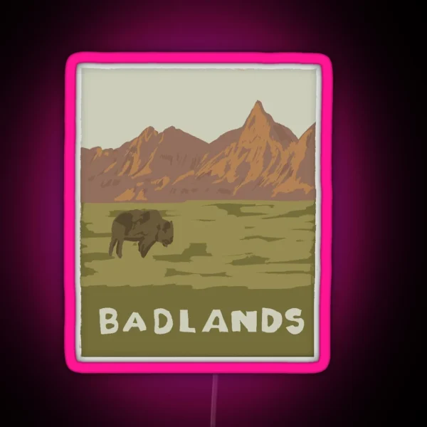 Badlands RGB Neon Sign