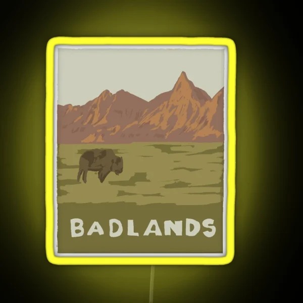 Badlands RGB Neon Sign