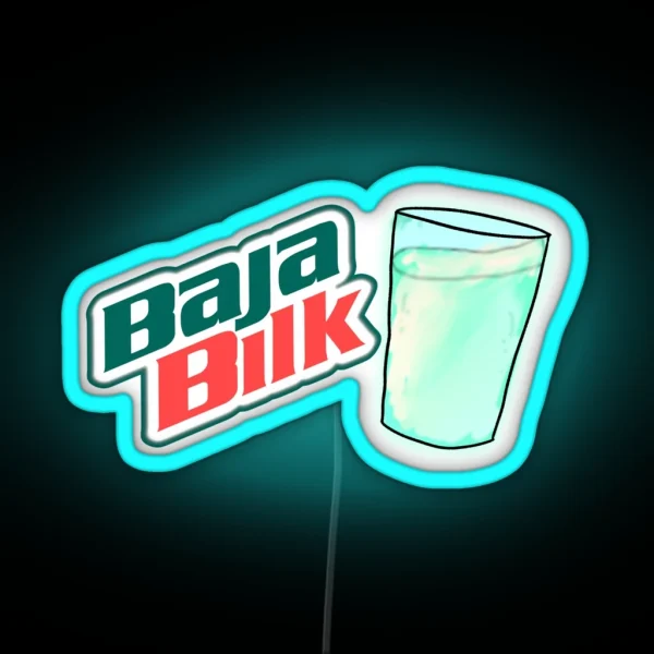 Baja Blast Milk RGB Neon Sign