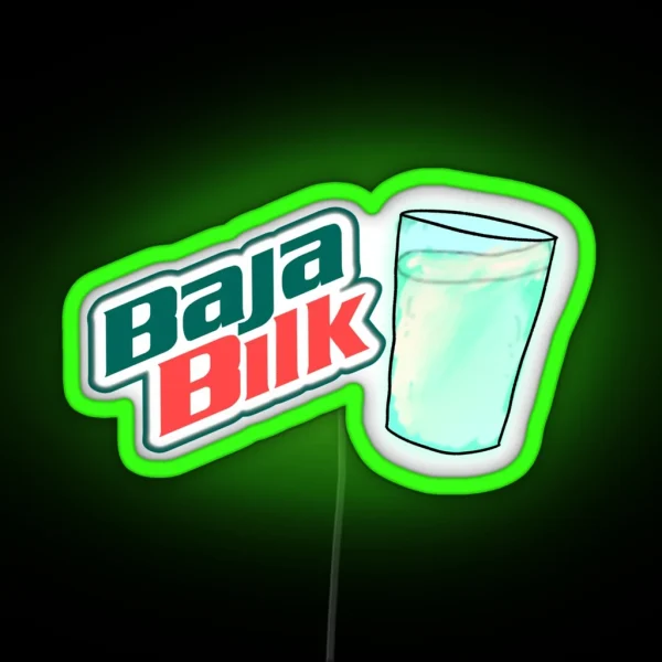 Baja Blast Milk RGB Neon Sign
