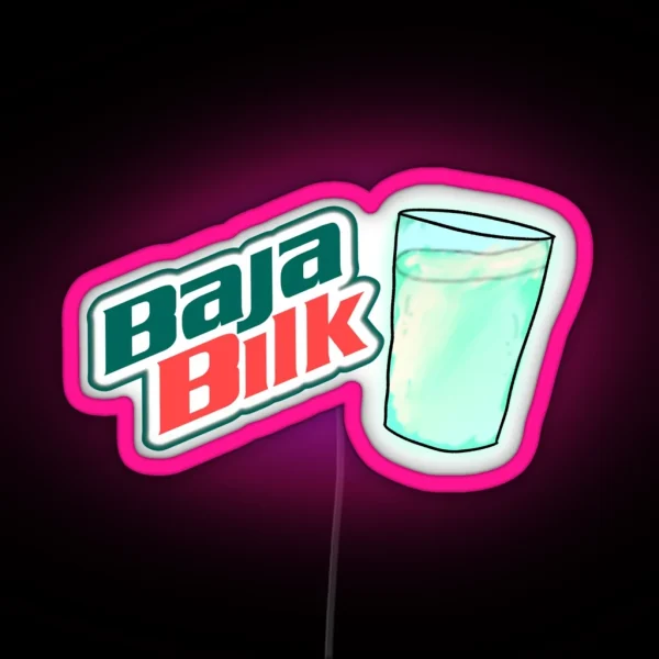 Baja Blast Milk RGB Neon Sign