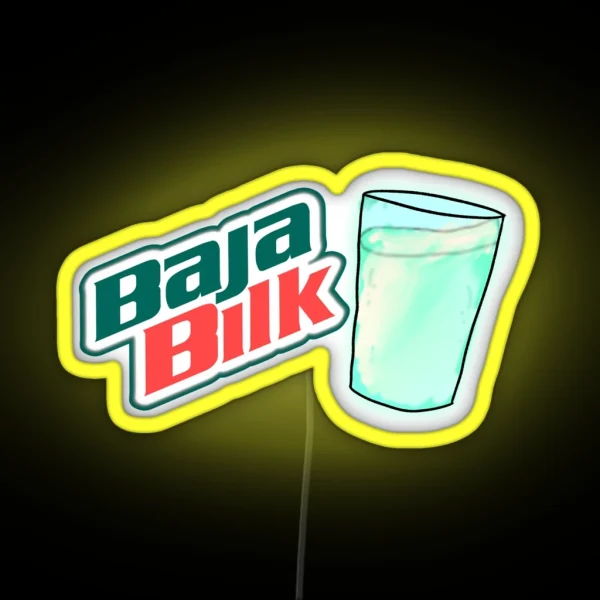 Baja Blast Milk RGB Neon Sign