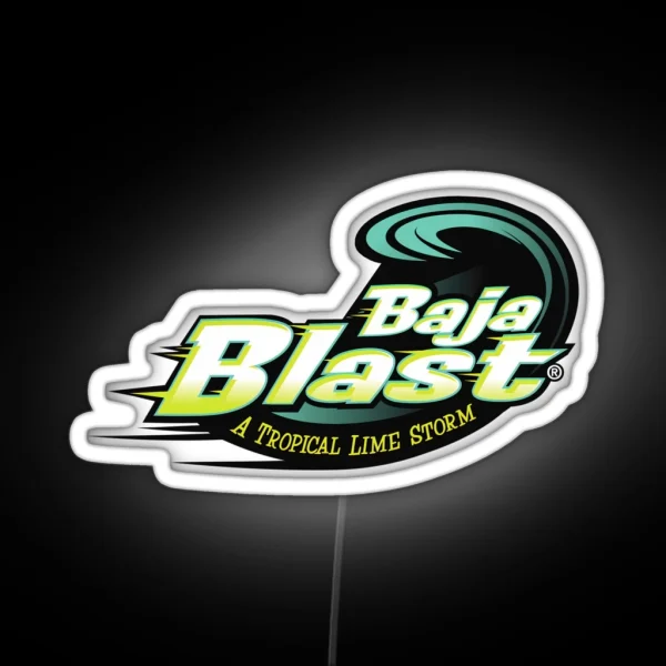 Baja Blast Plain Logo RGB Neon Sign
