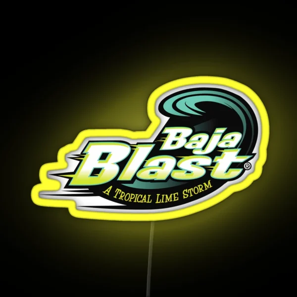 Baja Blast Plain Logo RGB Neon Sign