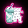 Bright vibrant customizable Baja blast themed RGB neon LED sign