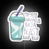 Vibrant LED Neon Sign Emulating Baja Blast's Electric Fun Colors