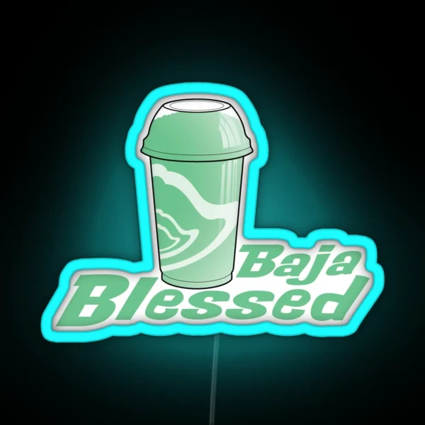 Baja Blessed RGB Neon Sign