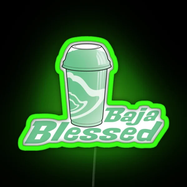 Baja Blessed RGB Neon Sign