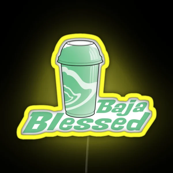Baja Blessed RGB Neon Sign