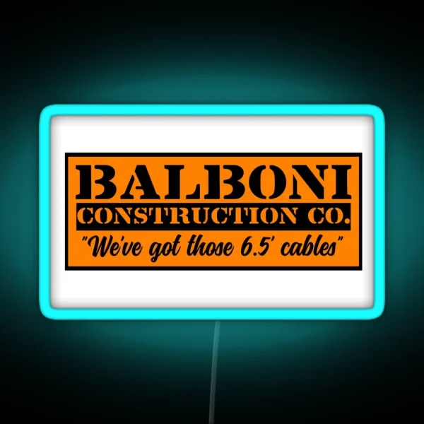 Balboni Johnny Hamcheck RGB Neon Sign