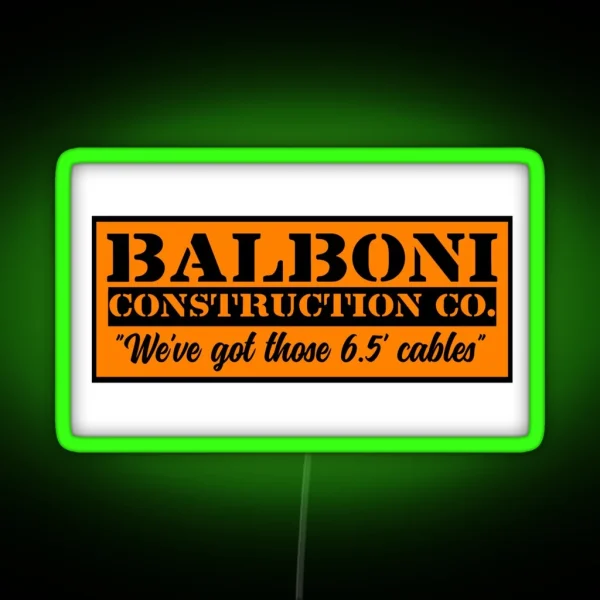 Balboni Johnny Hamcheck RGB Neon Sign