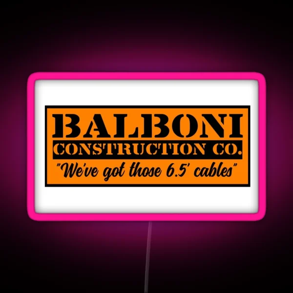 Balboni Johnny Hamcheck RGB Neon Sign