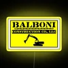 Eye-catching Balboni Johnny Hamcheck RGB neon sign with vibrant colors.