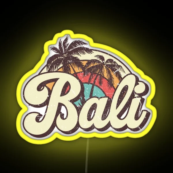 Bali Honeymoon Trip RGB Neon Sign