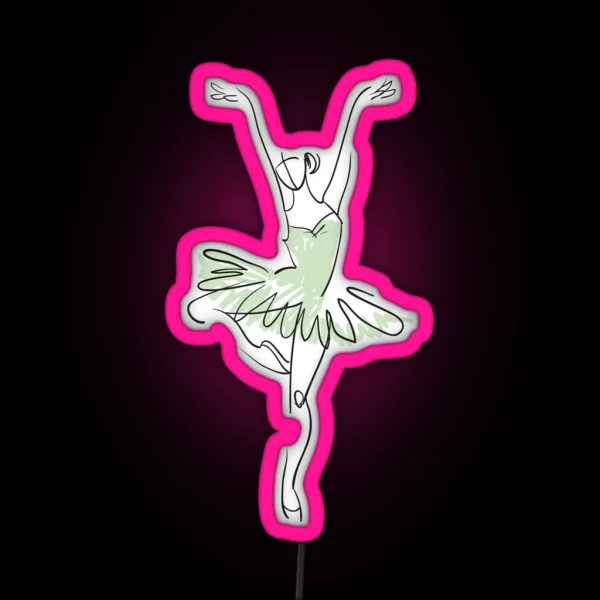 Ballet Dancer RGB Neon Sign