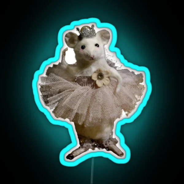 Ballet Tutu Mouse RGB Neon Sign