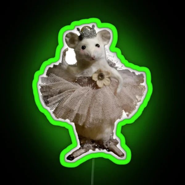 Ballet Tutu Mouse RGB Neon Sign