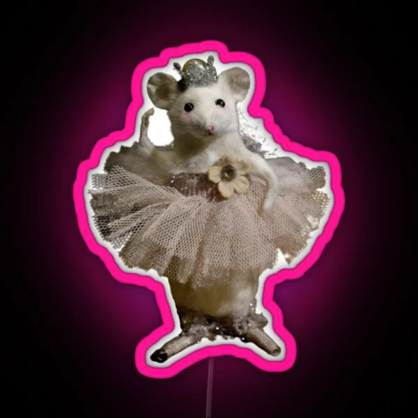 Ballet Tutu Mouse RGB Neon Sign