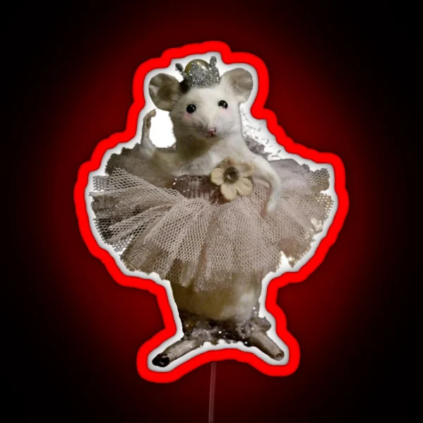 Ballet Tutu Mouse RGB Neon Sign