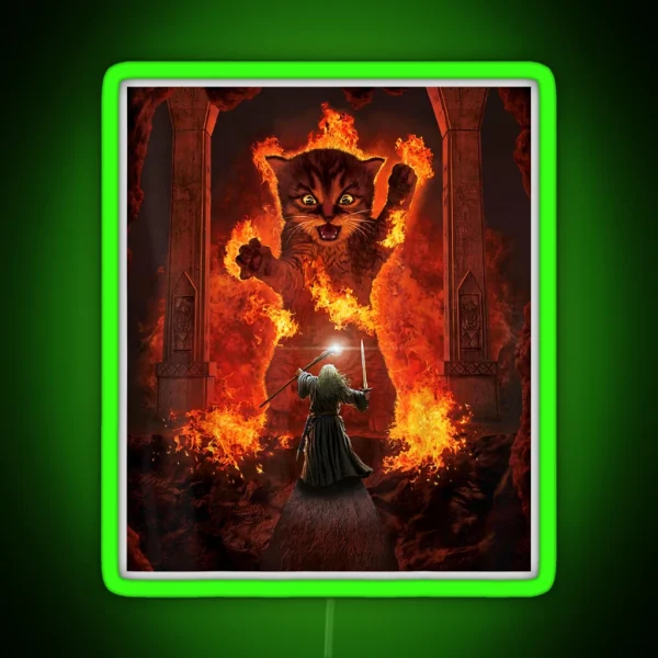 Balrog Cat RGB Neon Sign