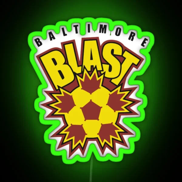Baltimore Blast Logo RGB Neon Sign