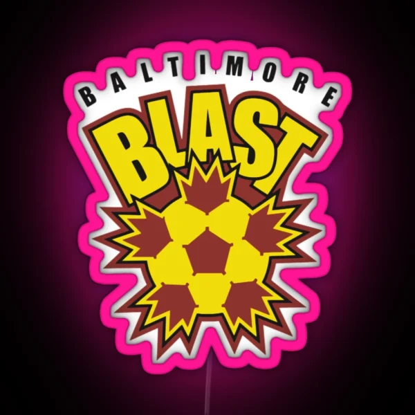 Baltimore Blast Logo RGB Neon Sign