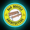 Anti-Hostile Architecture Sign, Opposing Homelessness and Inclusive Urban Design Aesthetic