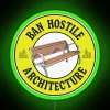 Anti-Homeless Architecture Activism Art Piece Featuring Neon Sign Colorful Accents