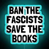 Anti-fascist book lover's bright RGB neon sign for home decor