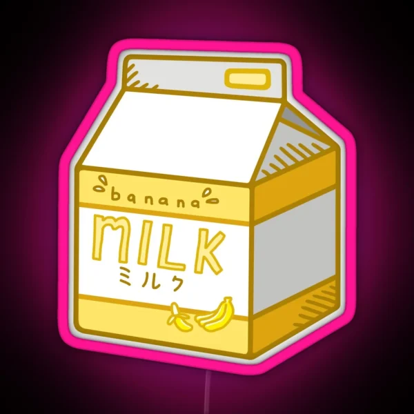 Banana Milk RGB Neon Sign