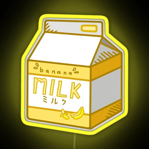 Banana Milk RGB Neon Sign